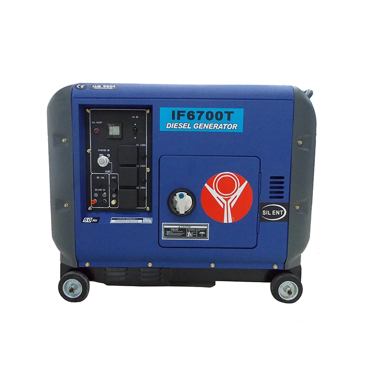 Portable small diesel engines generators genset 7kw