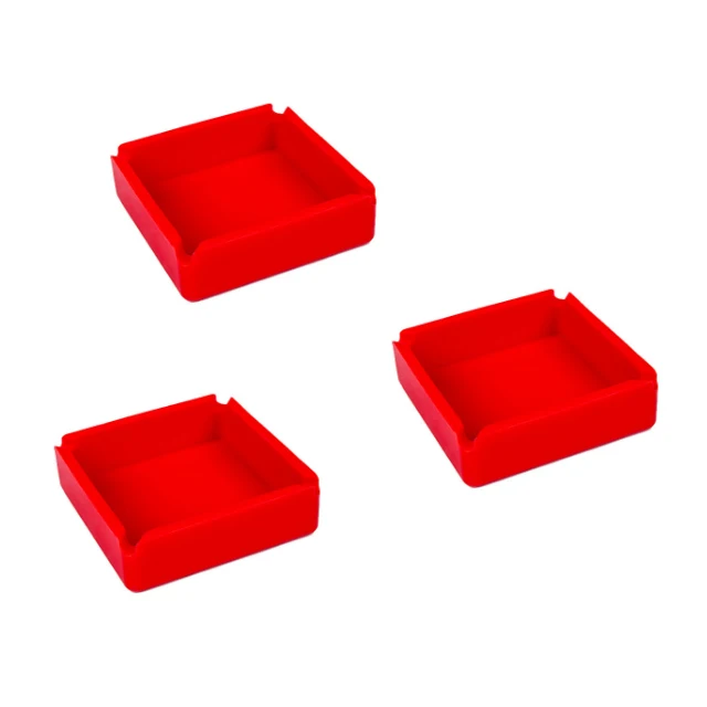 
Factory custom made silicone heat resistant round cigar silicone ashtray 