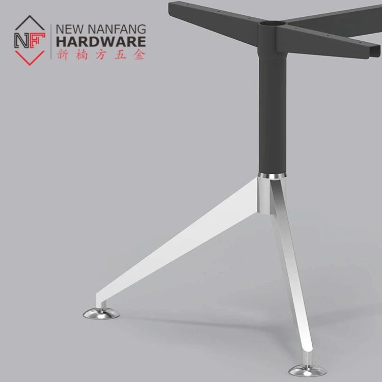 A63 wrought iron black iron desk legs for office