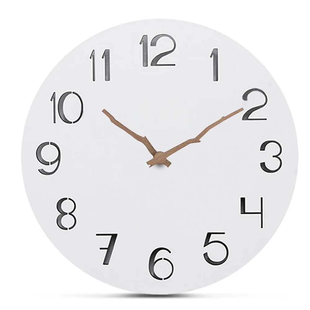 Preciser Custom Manufacture Large Carved Decorate Wooden Wall Clock