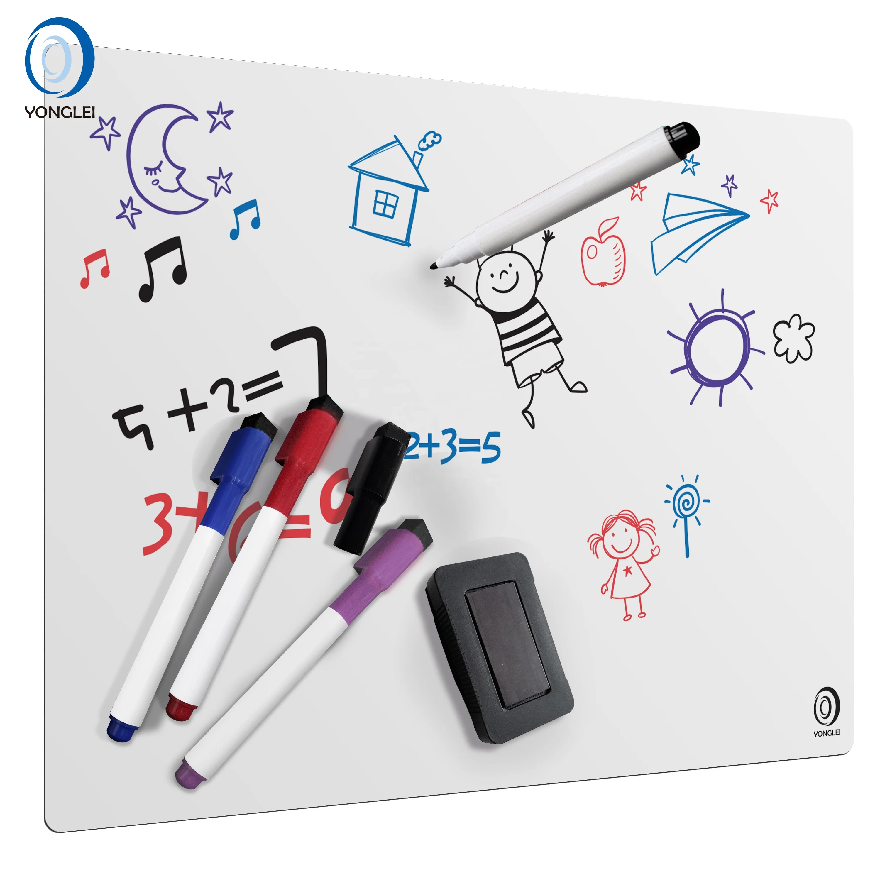7.9-21B1 Magnetic dry erase white board sheet fridge magnetic board