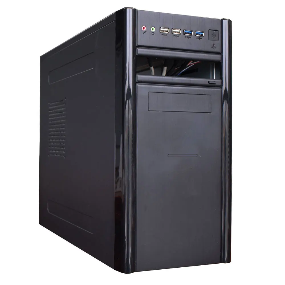 Hot Selling Free Sample desktop cpu tower pc case with Alarm Speaker Air duct Screwless