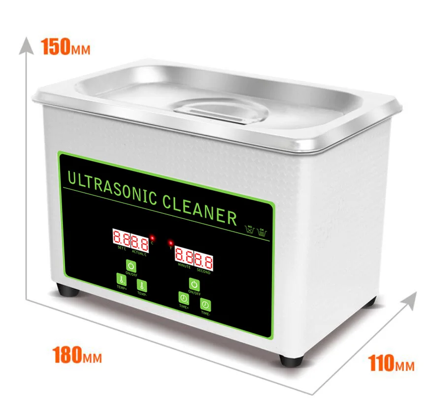 30W 800ml Digital Ultrasonic Bath Jewelry Glass Cleaner Ultrasonic Jewellery Cleaning Machine