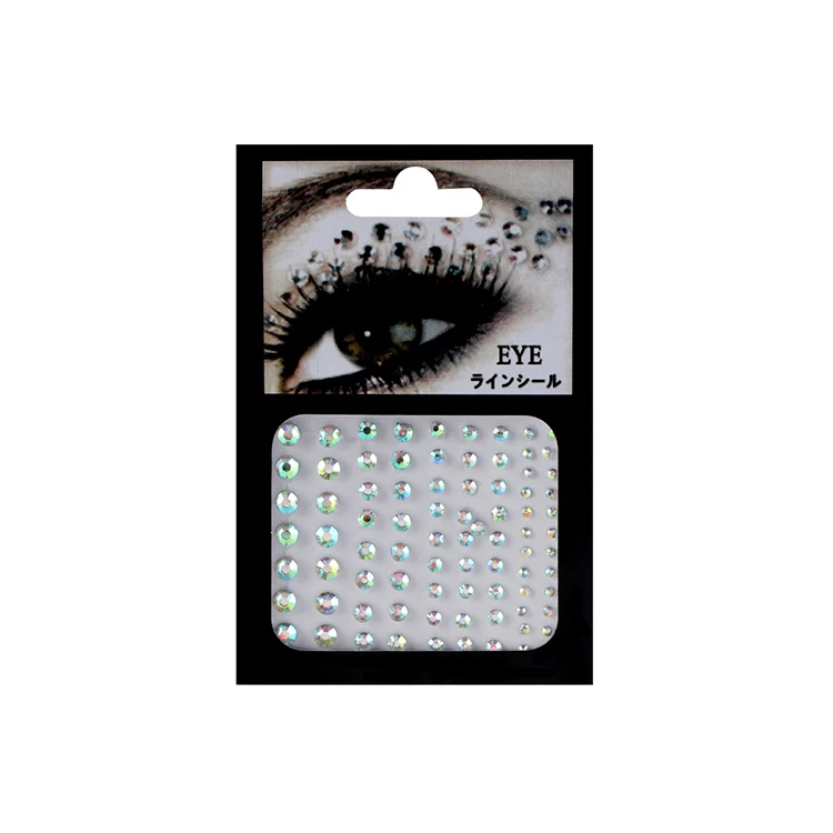 Wholesale tattoo eyeliner diamond glitter makeup crystal face diamond sticker