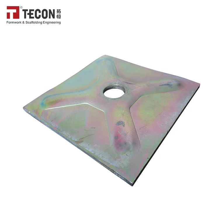 TECON Steel Adjustable Base Plate For Scaffolding Prop
