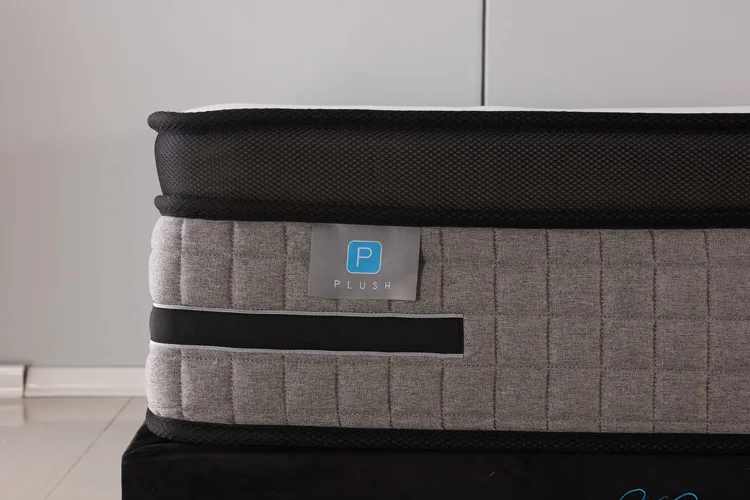 
12 inch luxury euro pillow top compressed memory foam pocket coil spring mattress roll up in box 