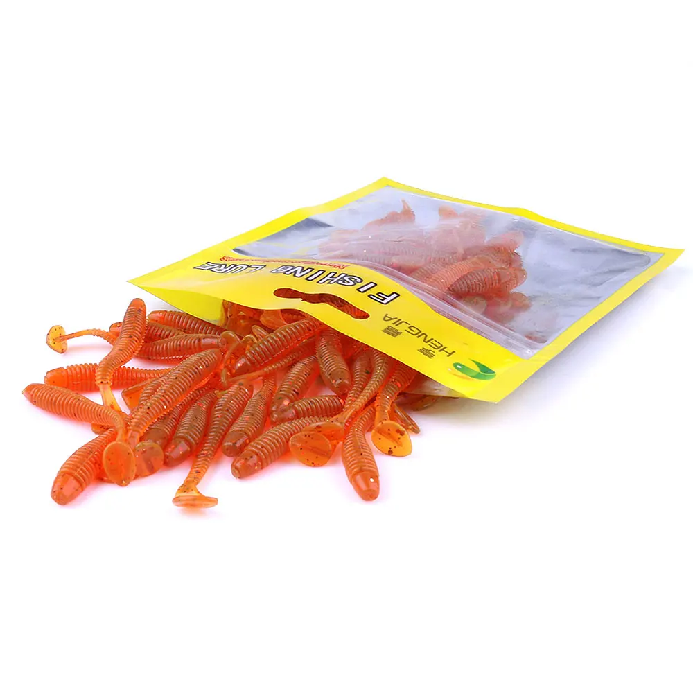 В наличии светящаяся рыболовная приманка свимбейт Мягкая в виде червя