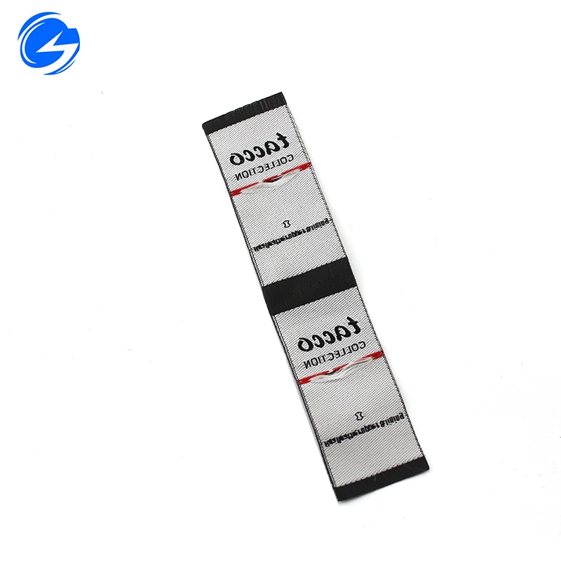 гладкая поверхность пользовательские Дамаск тканая этикетка для одежды тканые этикетки для одежды