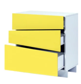 home furniture general use high gloss yellow color extra  modern sideboard