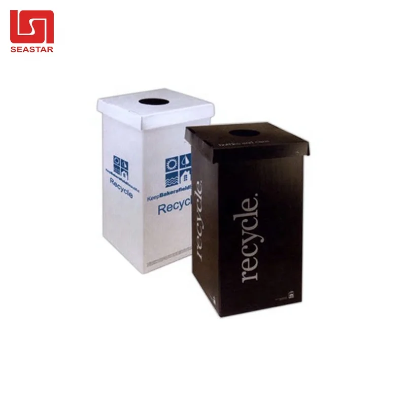 corrugated recycle garbage outdoor sanitary waste  bin