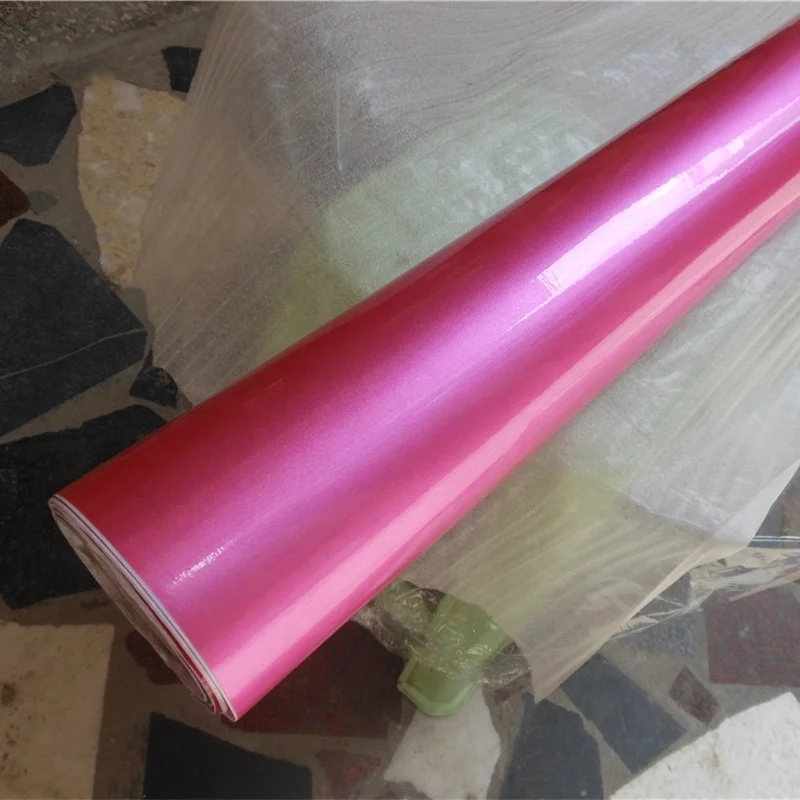 Pink Premium High Gloss Glitter Sparkle Metallic Car Vinyl Wrap Sticker Decal Film Sheet Bubble Free Air Release