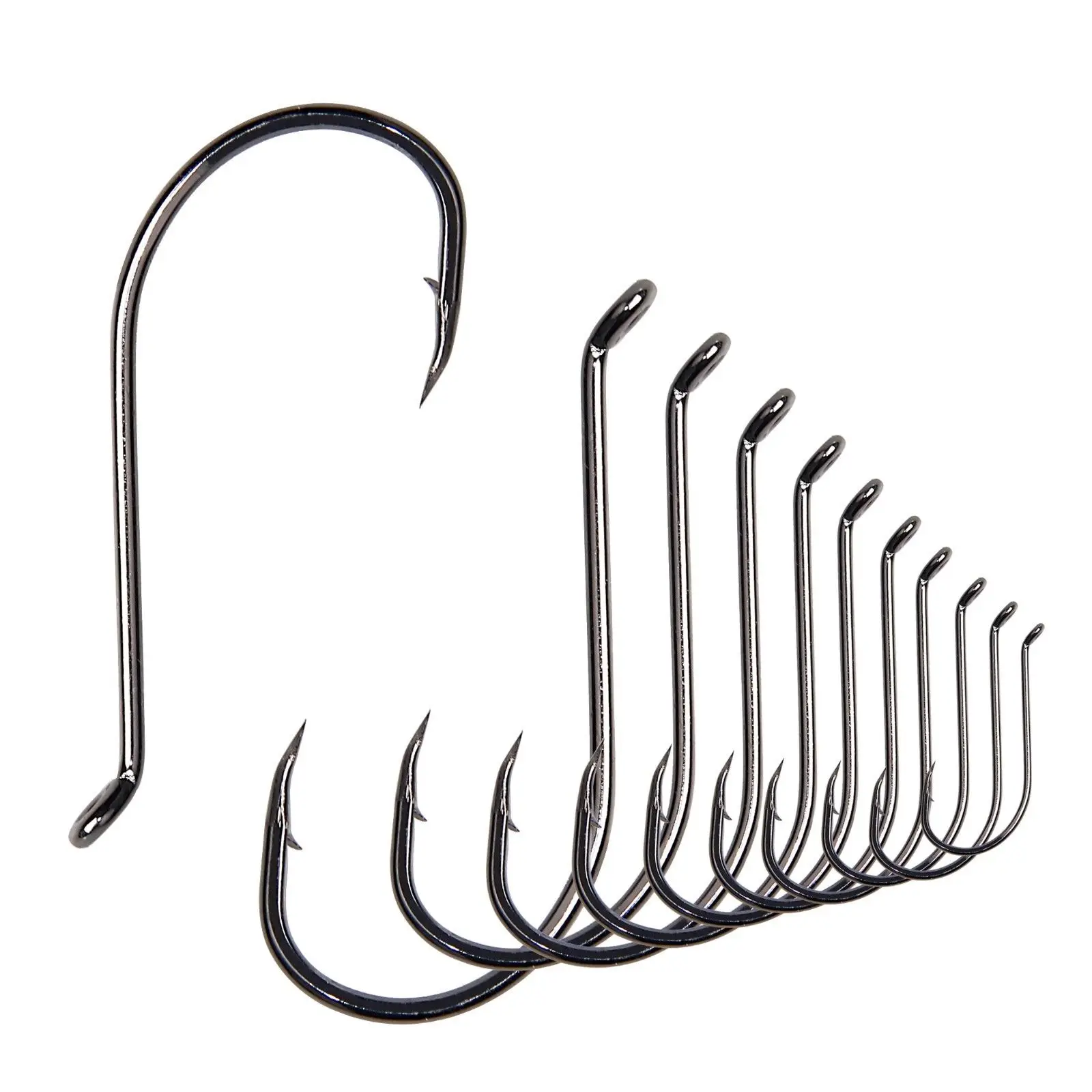100 шт./пакет Осьминог бас клюв приманки крючок 8299 комплект рыболовных крючков из высокоуглеродистой стали черный для доставки прикорма и оснастки 8 #-9/0