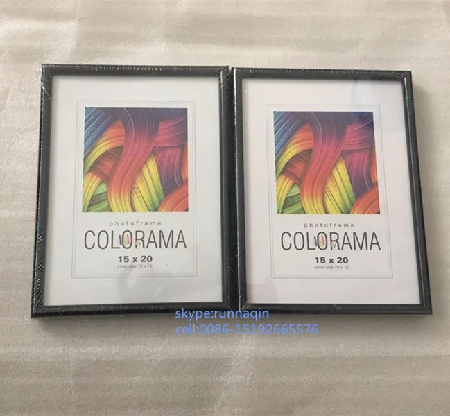 Cheap bulk black  plastic photo frame picture photo frame in size 4x6x8x10 5x7 molduras para foto wholesale 6r 7r 8r 10r 12r