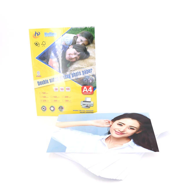 A4 Premium Bright White Waterproof Best quality Factory Supply 260G A3 A4 Inkjet Photo Paper/RC Photo Paper/Metallic Laser Paper