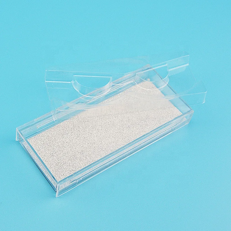 Wholesale transparent square custom false eyelash packaging box