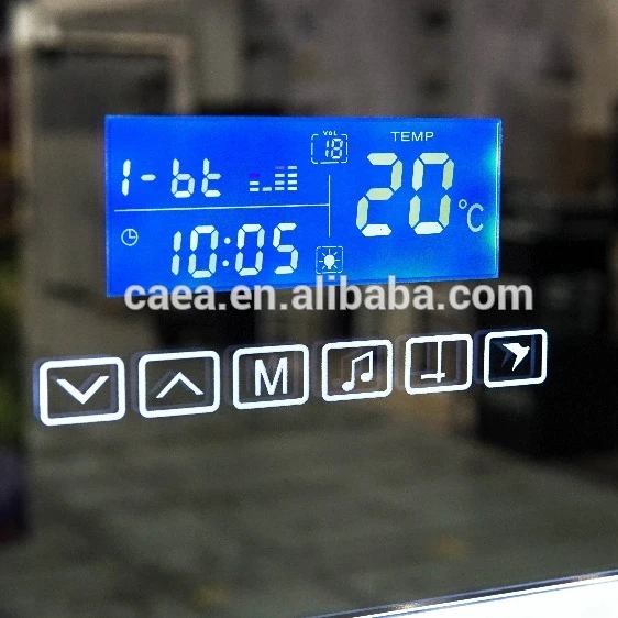 smart time temperature date calendar display blue tooth USB music fm radio for mirror of bathroom K3015