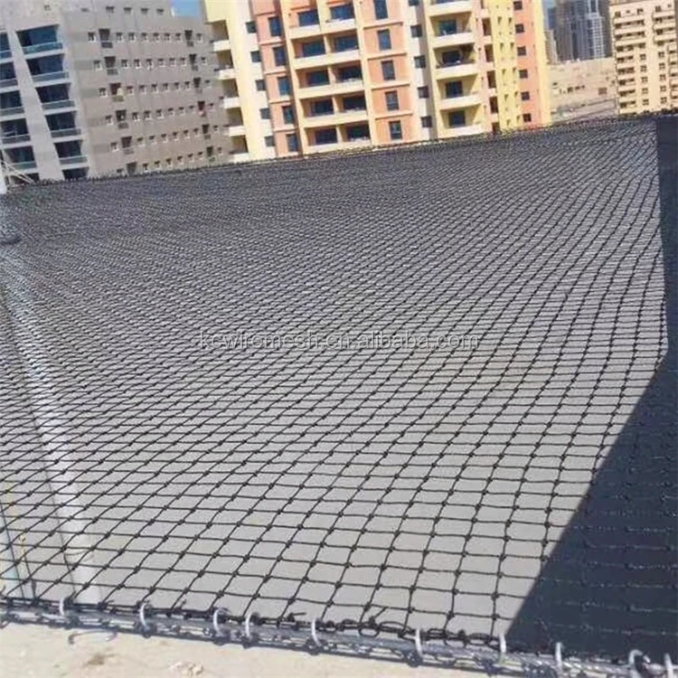 Factory!!!!!! KangChen Black&Red Bungee Elastic Cargo Net for cargo bundle,elastic netting material for car rede de carga