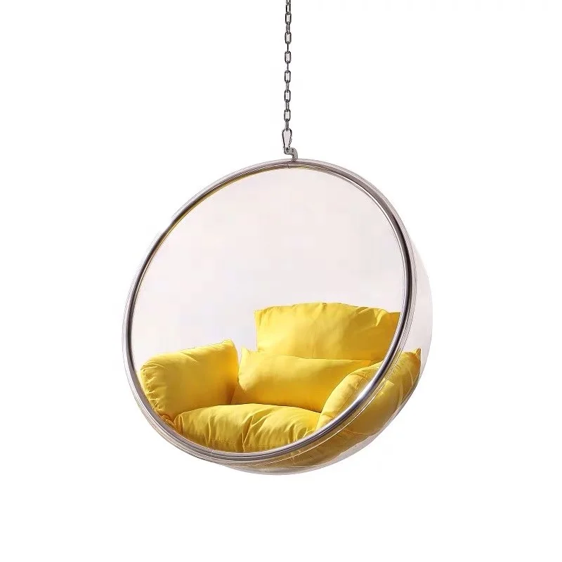 
Acrylic stainless steel swing chair long chain tree swing D204 