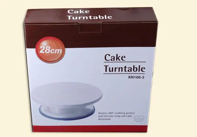 Food-Grade 11' Round Revolving Cake Decorating Stand/ Cake Turntable for Cookies Cupcake