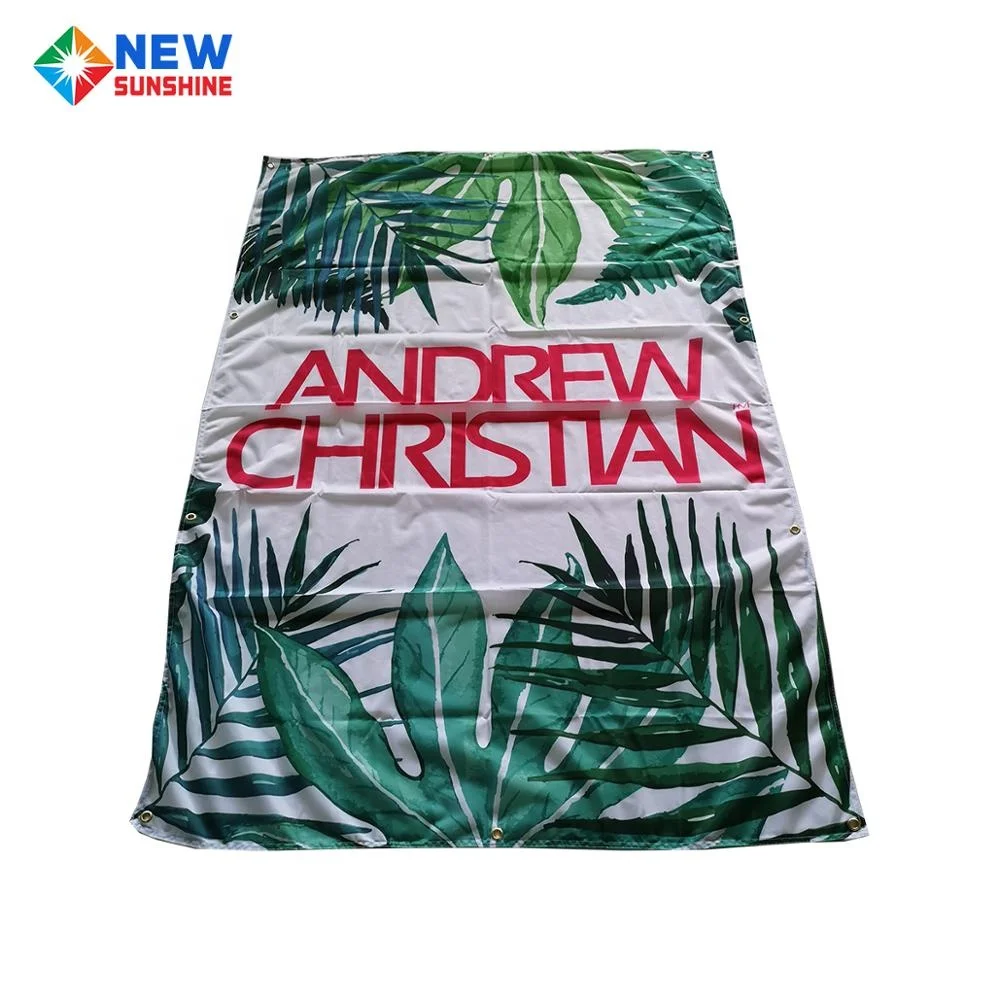 Custom Polyester printing   Flag Banner  3x5 feet Customized Logo Printed Polyester Outdoor Flags Cloth Banner