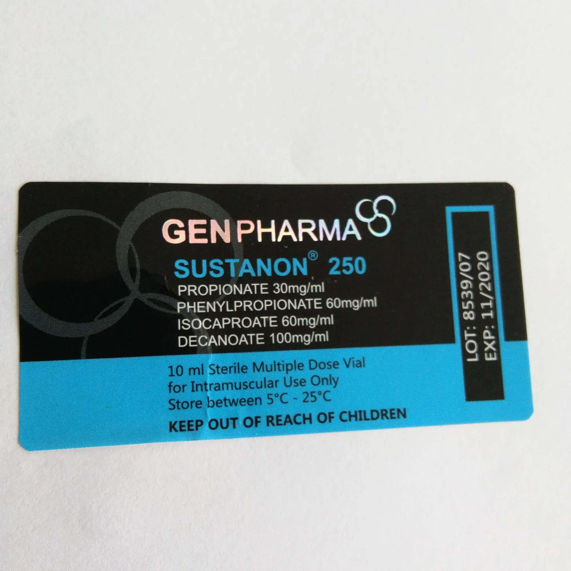 
Create your own brand security 10ml vial labels stickers for steriod 