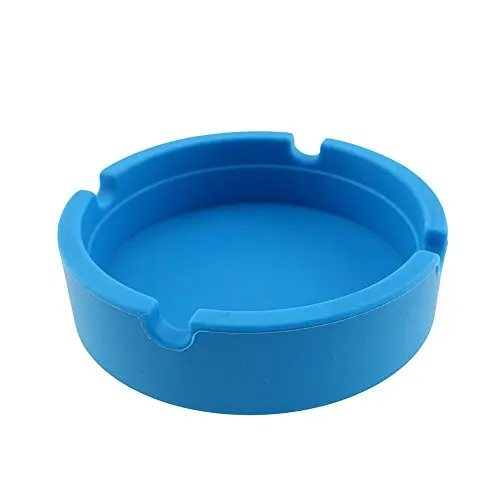 
Factory custom made silicone heat resistant round cigar silicone ashtray 