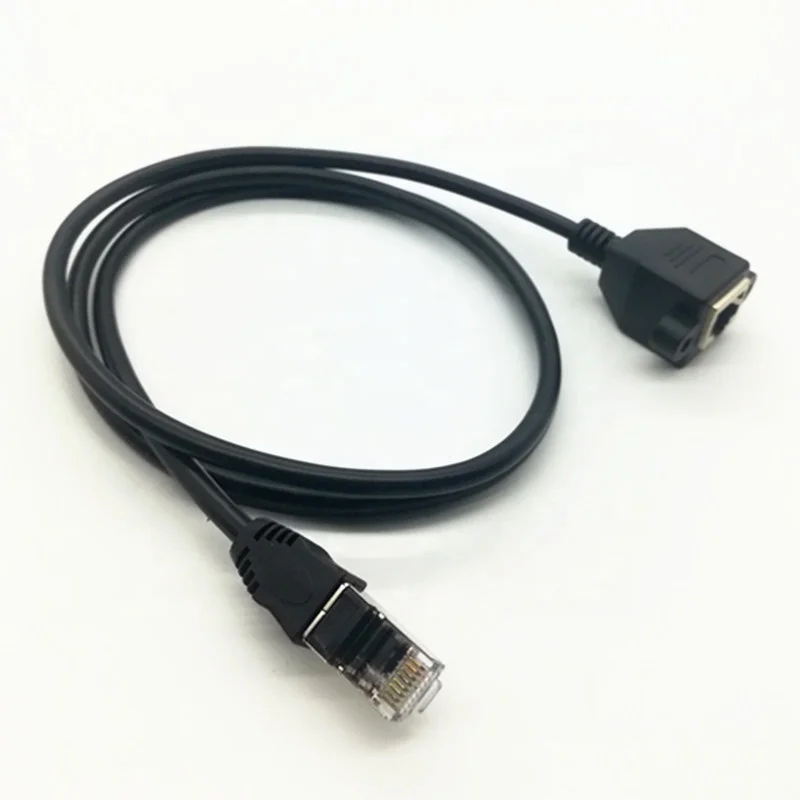 
Cat 5e FTP RJ45 Ethernet Male to Female Panel Mount Extension Cable 