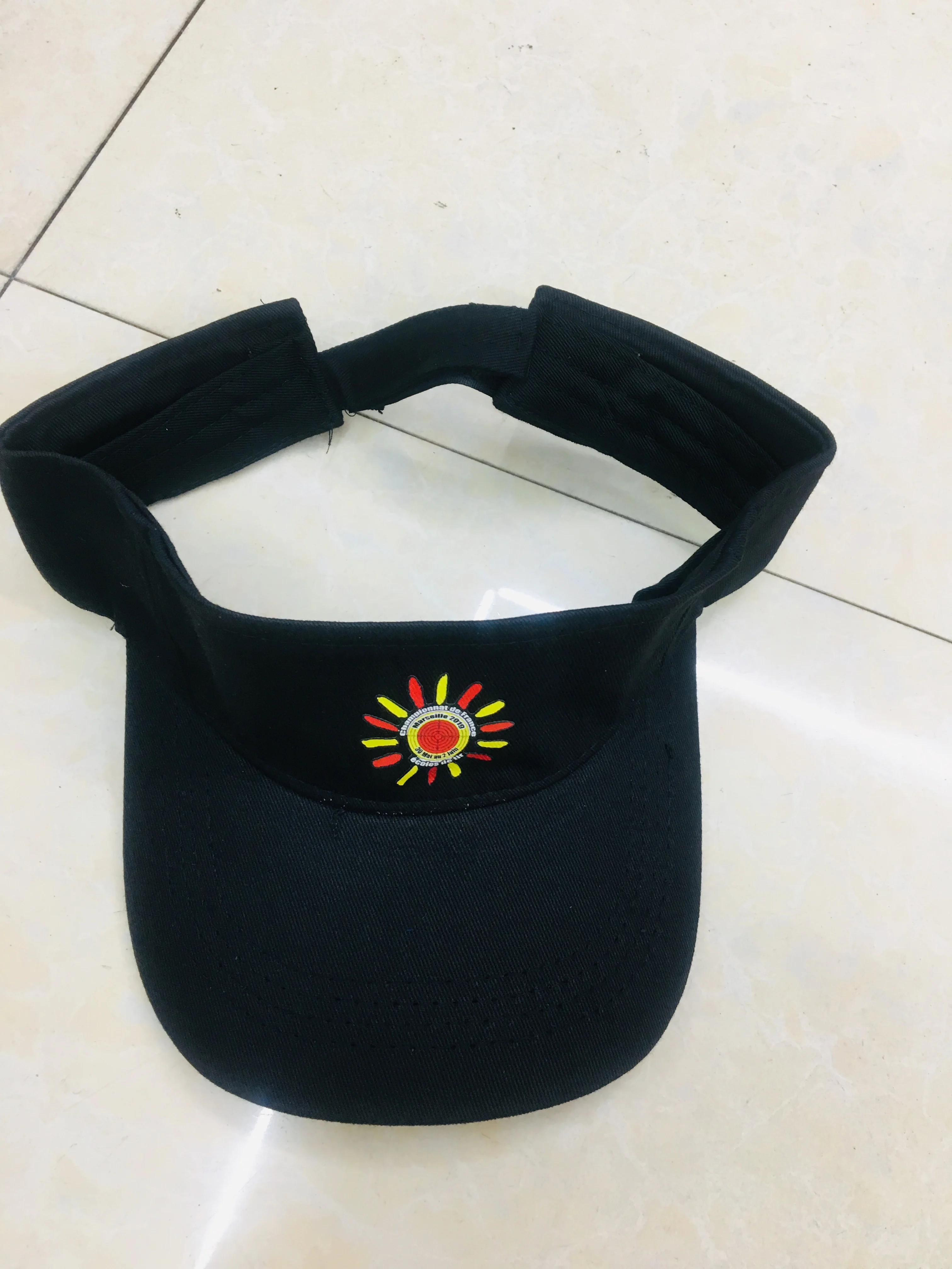 
Custom logo printing embroidery 100% COTTON visor cap/hats in stocks for wholesale 