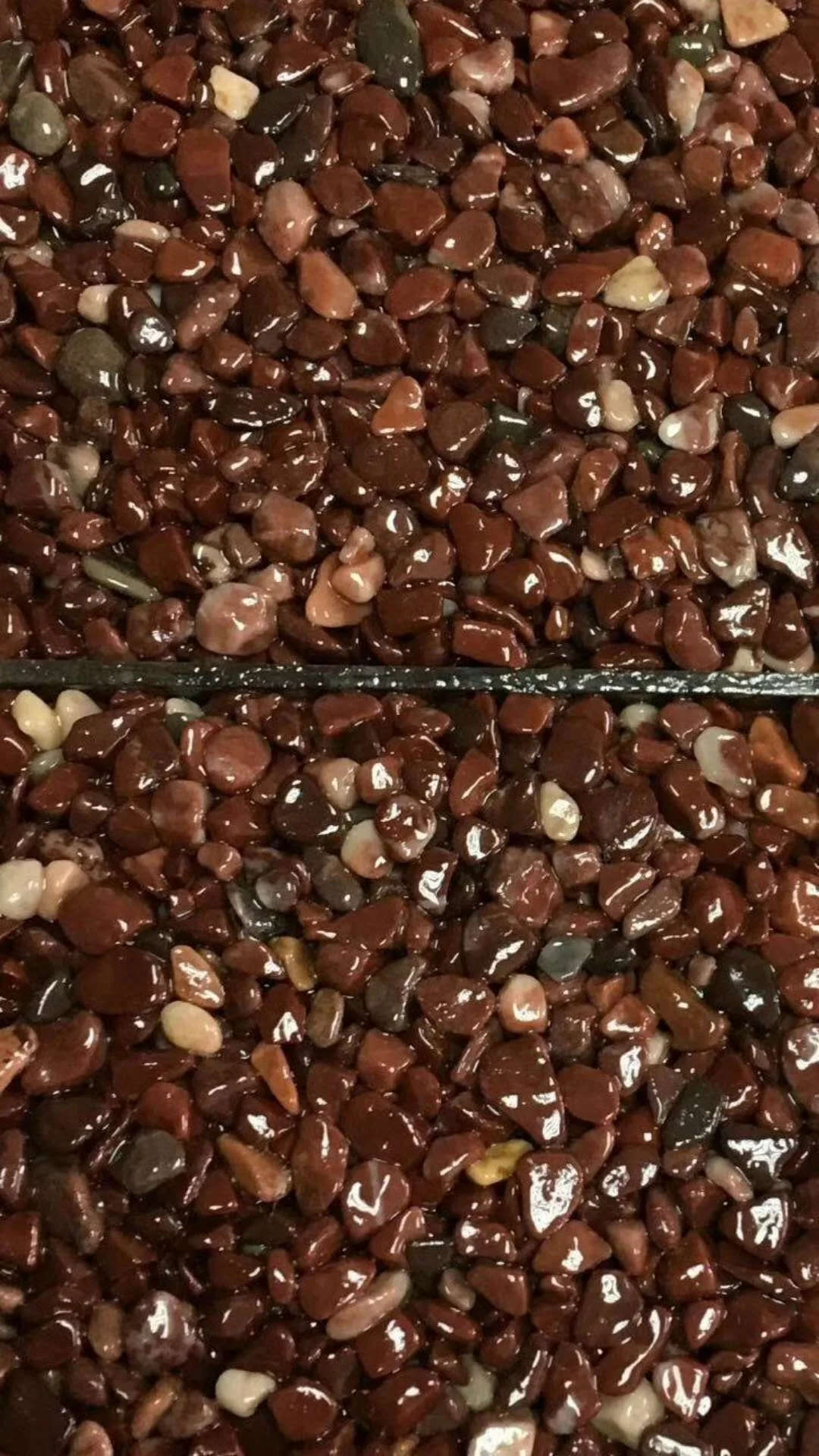 Red Color Natural Marble Chips Pea Gravel