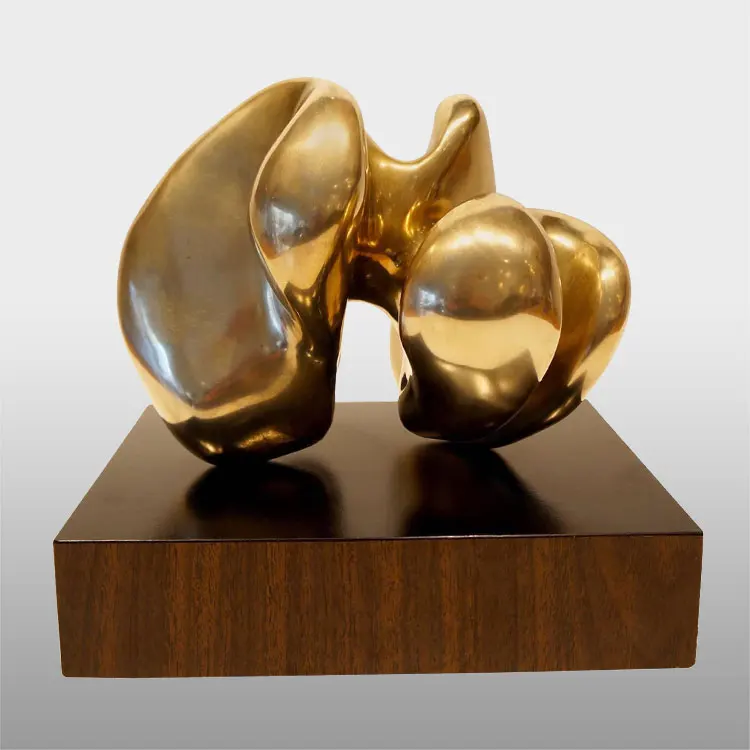 Customized antique  Design Metal Abstract bird sculptures Dancing Girl Bronze