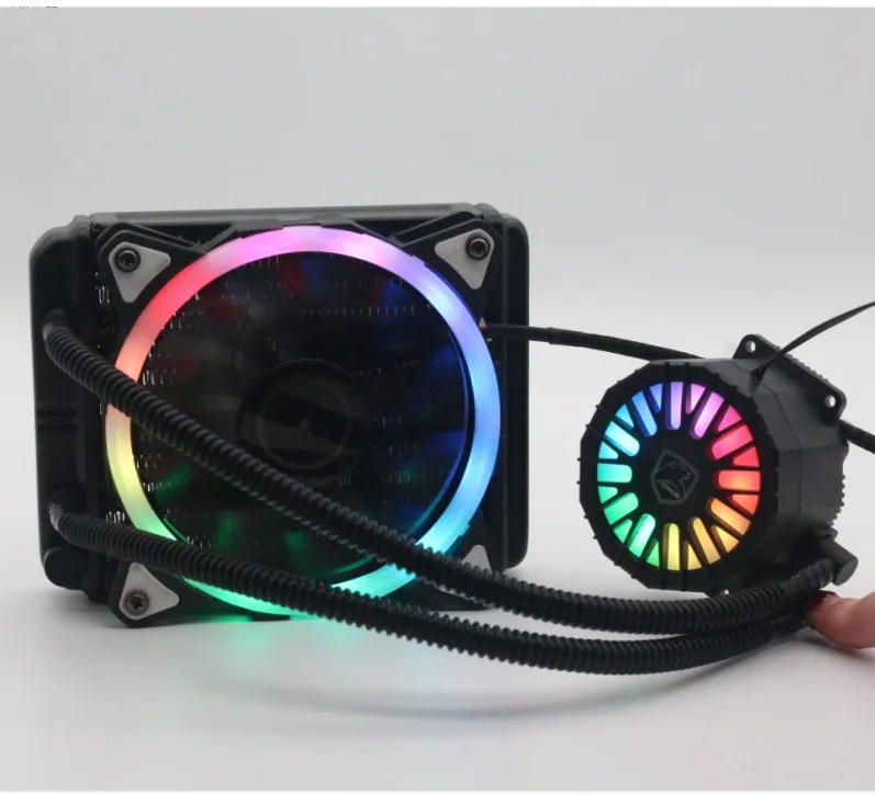 
12v Computer Case Liquid 120 Cpu RGB Fan Water Cooling with 12025 rgb cooling fan water cooling kit pc 