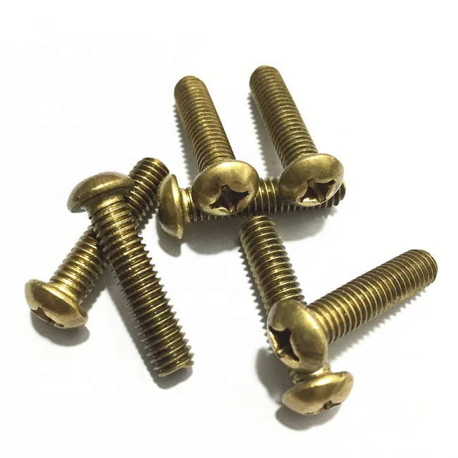 Brass Phillips Pan Button Head Screw M2 M2.5