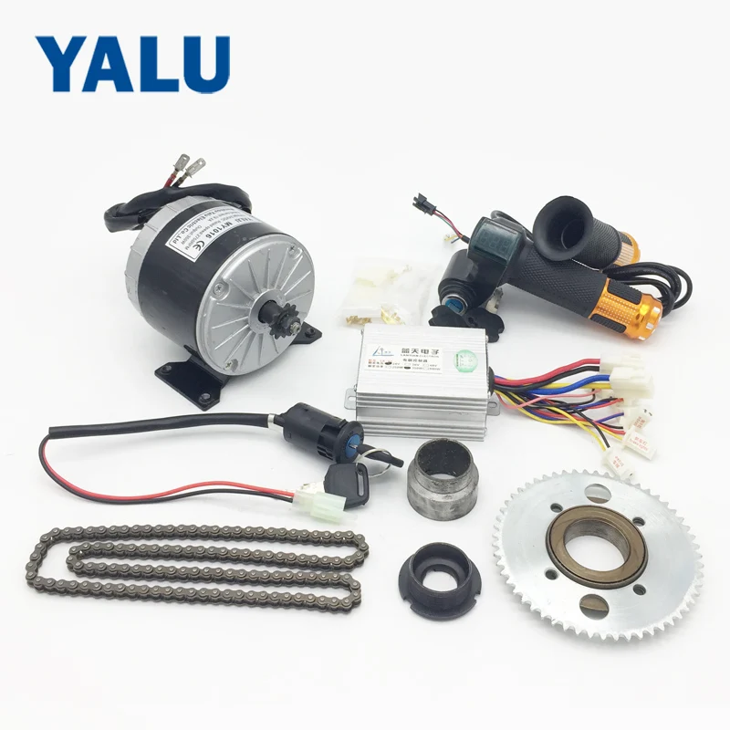 24V 350W strong power Freewheel Chain Drive electric bike motor kit  MY1016 Ebike electric bicycle conversion kit for DC Motor