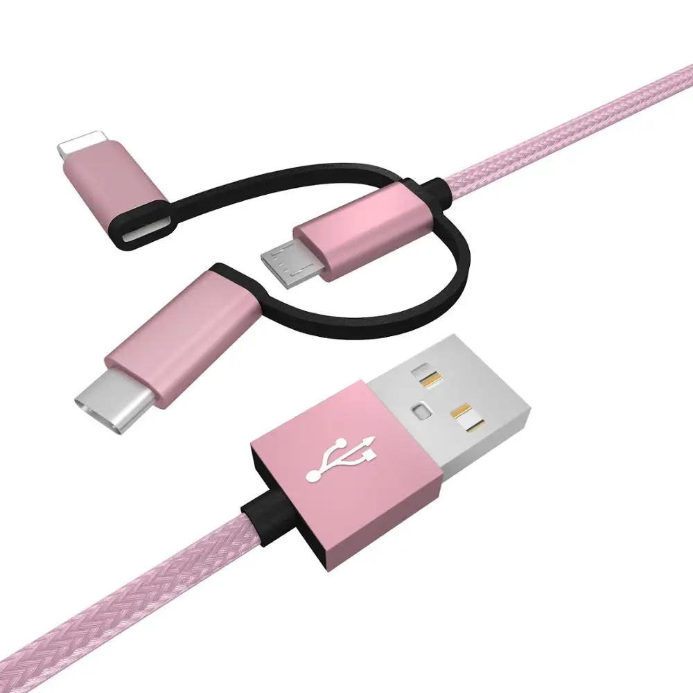 3 в 1 режим быстрой зарядки кабеля 2 дешевый кабель для передачи данных для Android
