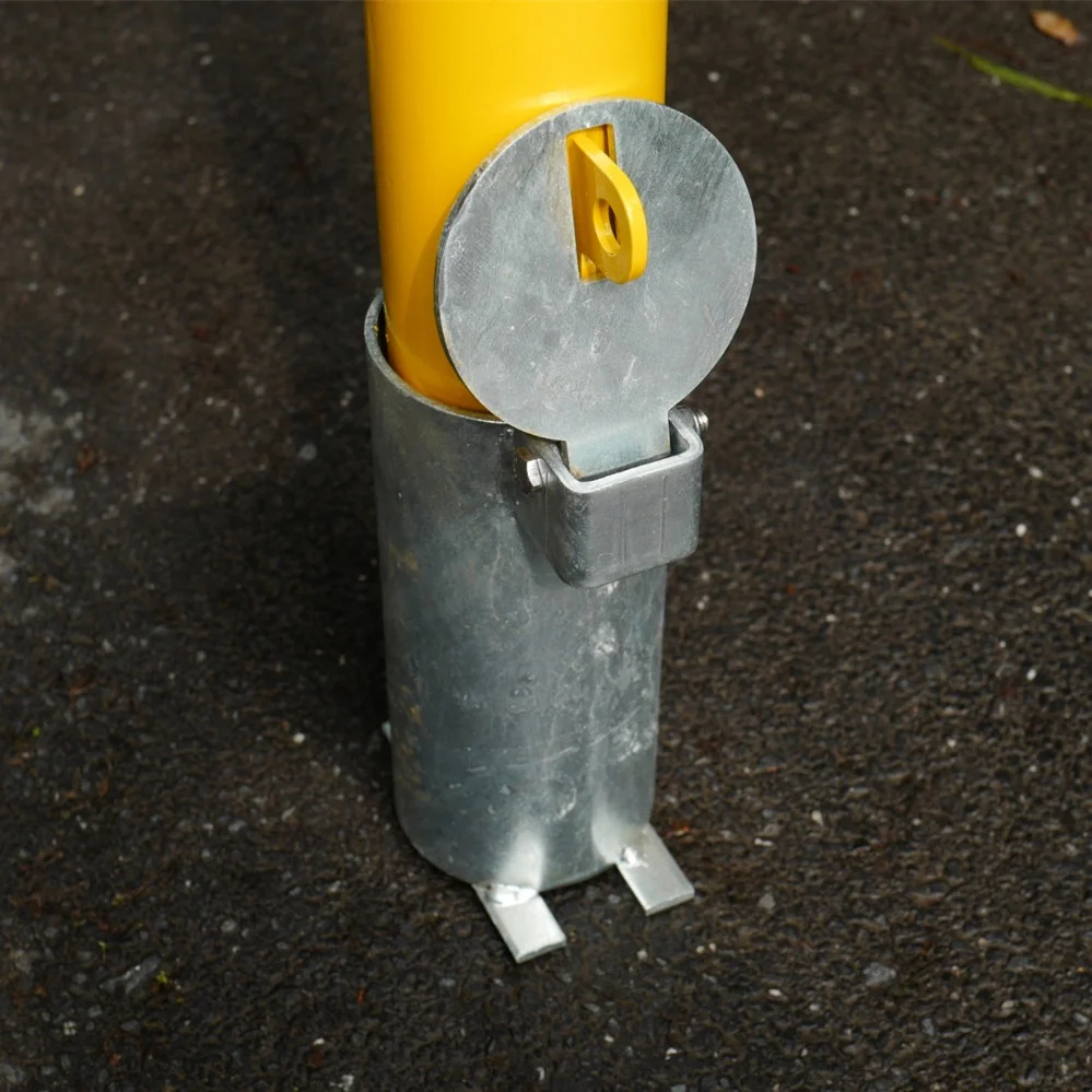 Углеродистая сталь, металлический дорожный ручной съемный безопасный замок для парковки, столбик