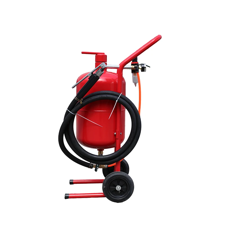 High speed jet portable rust removal sandblaster pot