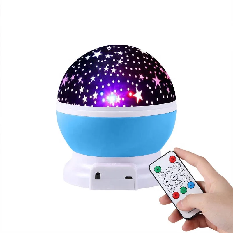Creative  Projection light Smart home LED night light can be rotated 360 Degrees loudspeaker night light projector