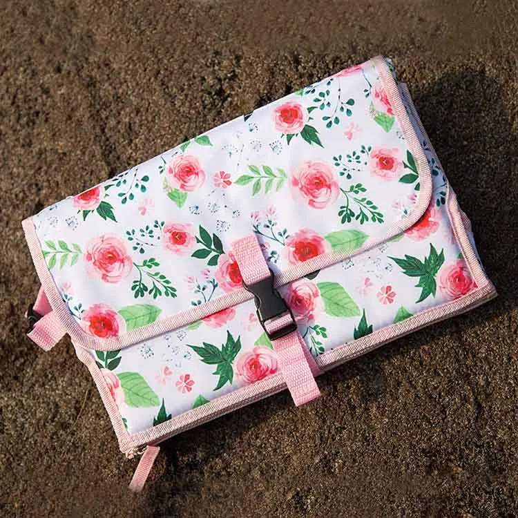 Waterproof Multifunctional Portable Baby Changing Pad Changing Station With Pockets