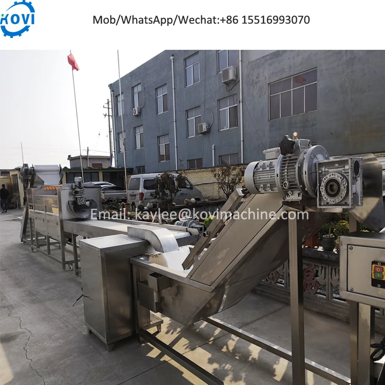 Full automatic  packing machinery frozen french fries machine price of potato chips production line