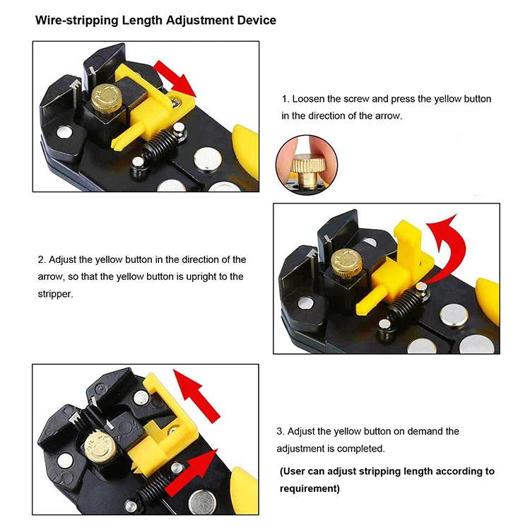 CNBX High Quality  multi functional Cutting tube ferrule copper electric wire stripper