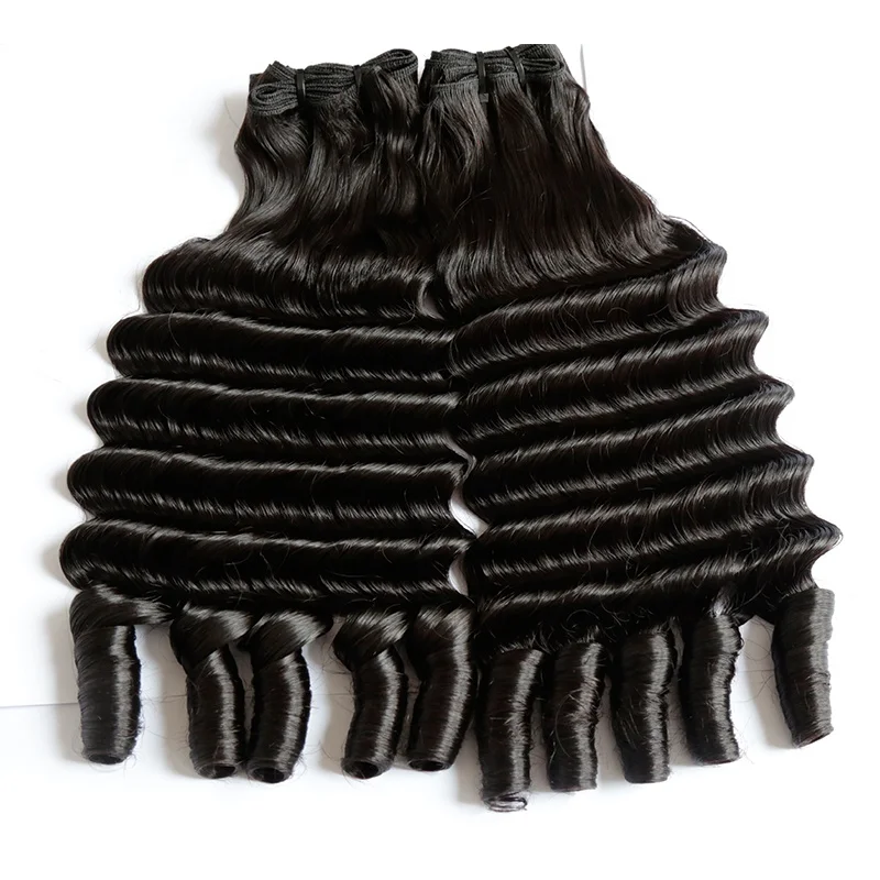 12A Double Drawn Funmi Human Hair With Closure / Frontal Wholesale,  100% Unprocessed Funmi Hair in Human Hair Extension
