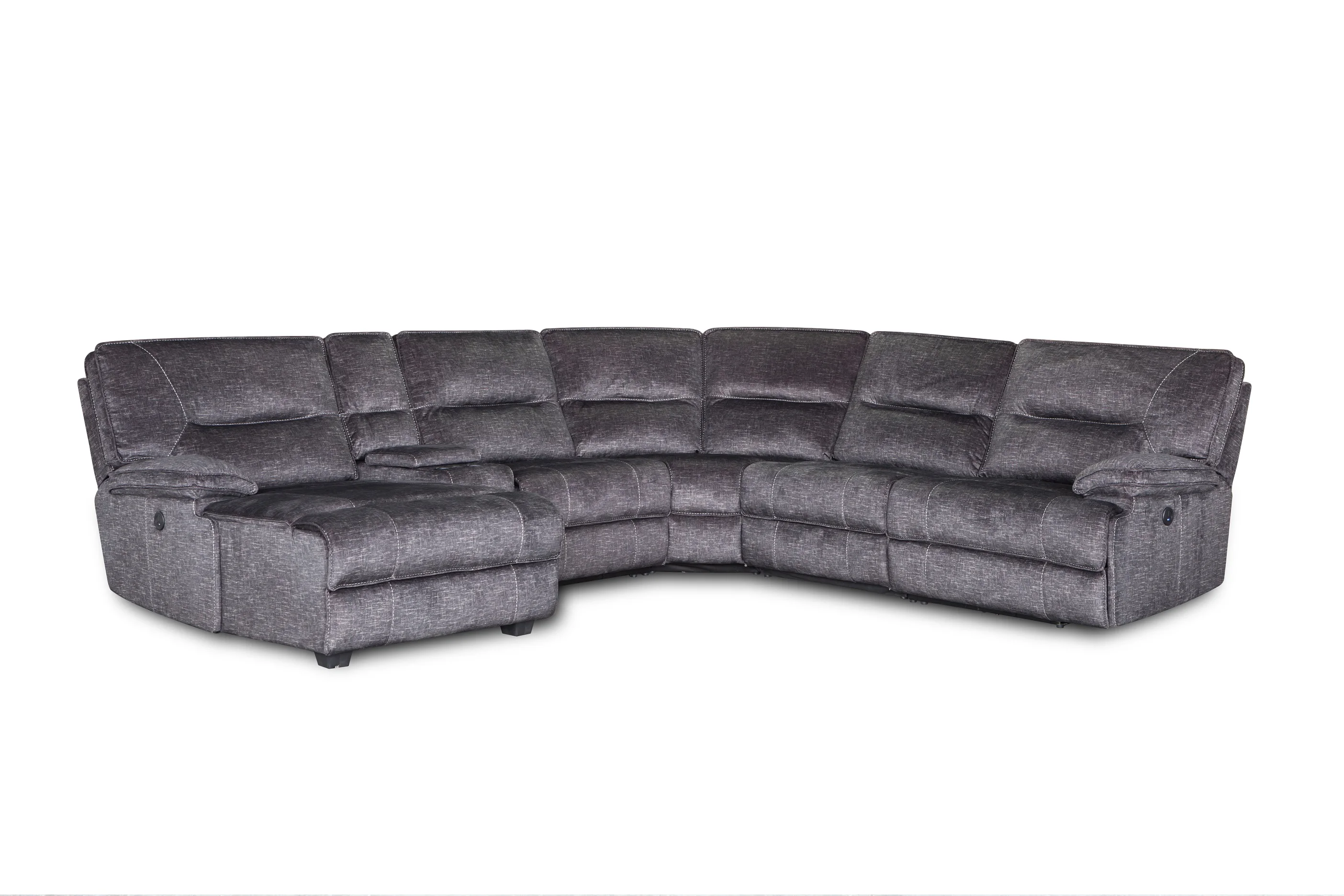 
Luxury multifunction fabric recliner sectional sofa set 