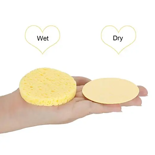 
Factory Hot Sale 100% Natural Compressed Cellulose Facial Sponge 