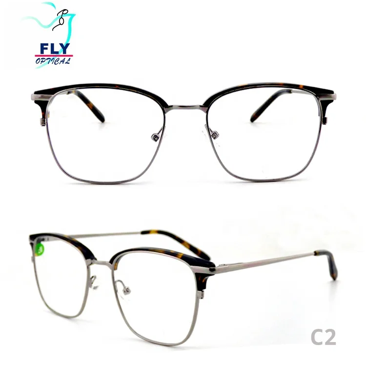 Листовка 2019 готовые товары высококачественная нержавеющая оправа анти синие ретро оптические оправы очки