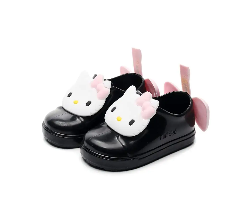 
2019 Lovely cat design kids girls pvc jelly rain boots 