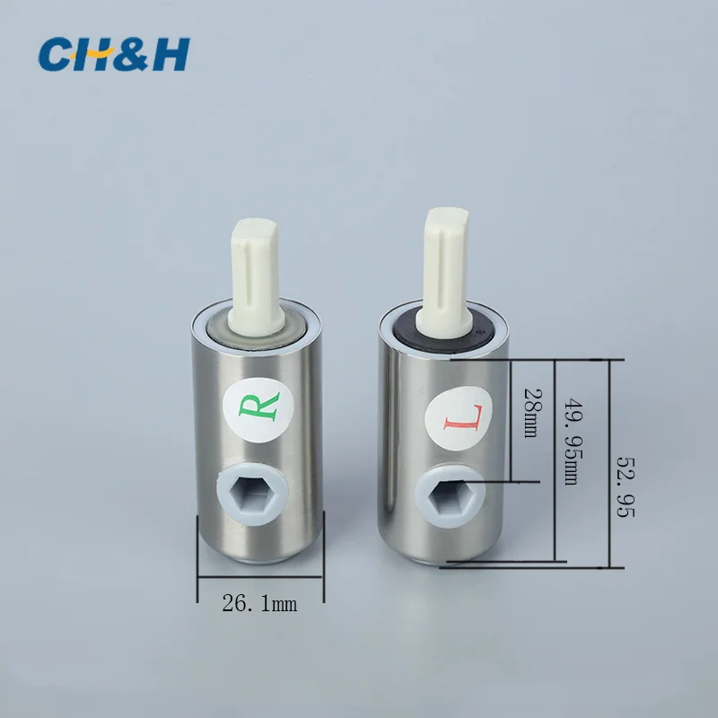 Long service life stainless steel soft close toilet seat hinges damper