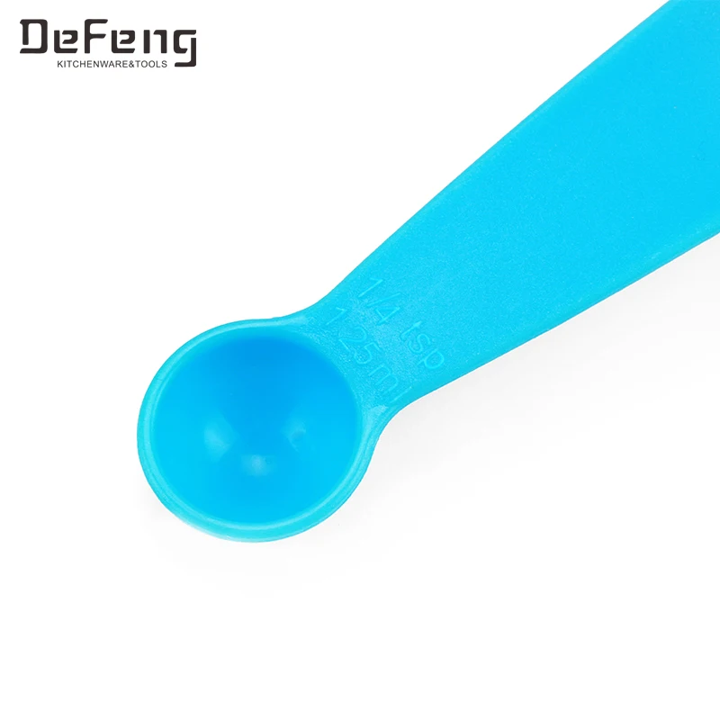 Набор цветных пластиковых мерных ложек, 10 шт.