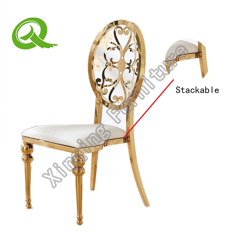 
Modern metal velvet stackable dining chair for hotel and wedding 