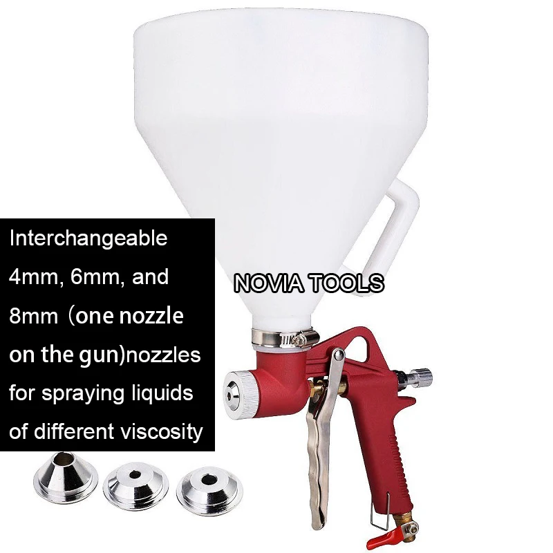 Plastic cup Air hopper gun for texture spraying