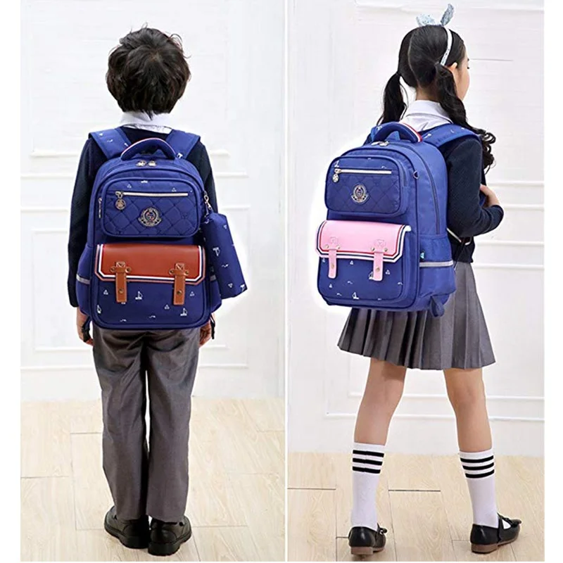 Kids Rolling Backpacks with Trolley School Bag Wheeled Waterproof Removable luggage